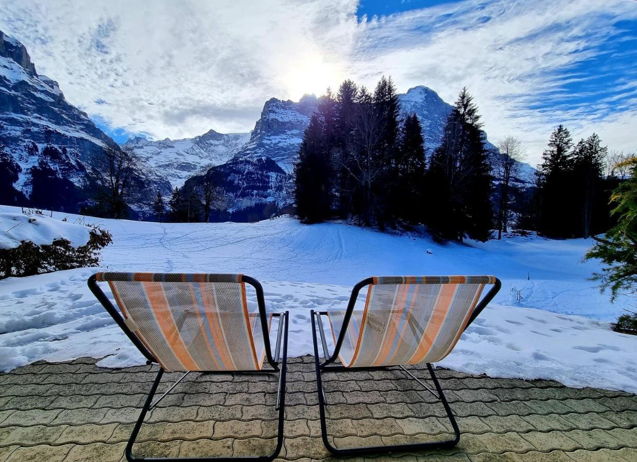 Mom - Alpine Boutique Apartments, Grindelwald Gletscher, Eiger View Terrace Studio エクステリア 写真